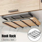 Double Stainless Steel Kitchen Organizer Shelf Rack Cabinet Storage Space Saver