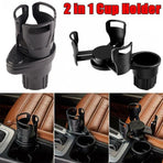 Adjustable 2In1 Car Seat Cup Holder Water Bottle Drink Coffee Cleanse Storage Au