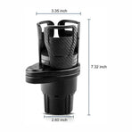 Adjustable 2In1 Car Seat Cup Holder Water Bottle Drink Coffee Cleanse Storage Au