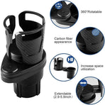 Adjustable 2In1 Car Seat Cup Holder Water Bottle Drink Coffee Cleanse Storage Au