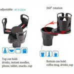 Adjustable 2In1 Car Seat Cup Holder Water Bottle Drink Coffee Cleanse Storage Au
