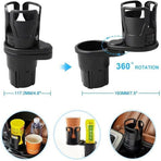 Adjustable 2In1 Car Seat Cup Holder Water Bottle Drink Coffee Cleanse Storage Au