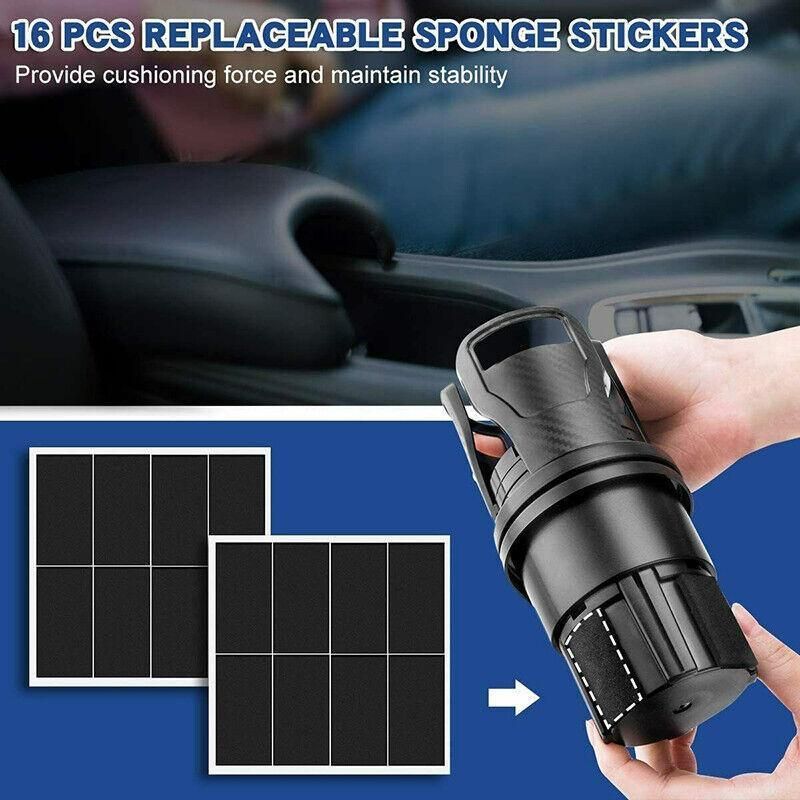 Adjustable 2In1 Car Seat Cup Holder Water Bottle Drink Coffee Cleanse Storage Au
