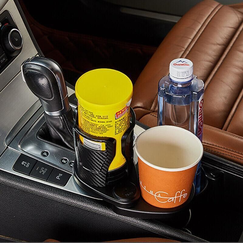 Adjustable 2In1 Car Seat Cup Holder Water Bottle Drink Coffee Cleanse Storage Au