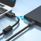 USB 2.0 to Mini USB 5Pin Data Charging Cable 1.5m for Camera HDD Dash Cam - Side View