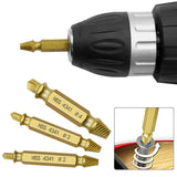 6Pcs Screw Extractor Set Broken Bolt Remover Damaged Stripped Drill Bits