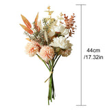 Home Decor Fake Flower Bouquet Artificial Flowers Living Room Wedding Decoration - Side View