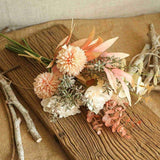 Home Decor Fake Flower Bouquet Artificial Flowers Living Room Wedding Decoration - Top-Down View