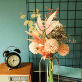 Home Decor Fake Flower Bouquet Artificial Flowers Living Room Wedding Decoration - 45-Degree Angle