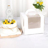 8 Inch Cake Box with Window Paper Packaging Box Handle for Party Wedding Bakery - 10PCS - Extra Image