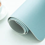 60*30Cm Leather Mouse Pad Gaming Waterproof Mousepad Desk Mat Anti-Slip Rubber - Dark Green