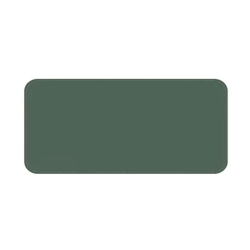 60*30Cm Leather Mouse Pad Gaming Waterproof Mousepad Desk Mat Anti-Slip Rubber - Dark Green