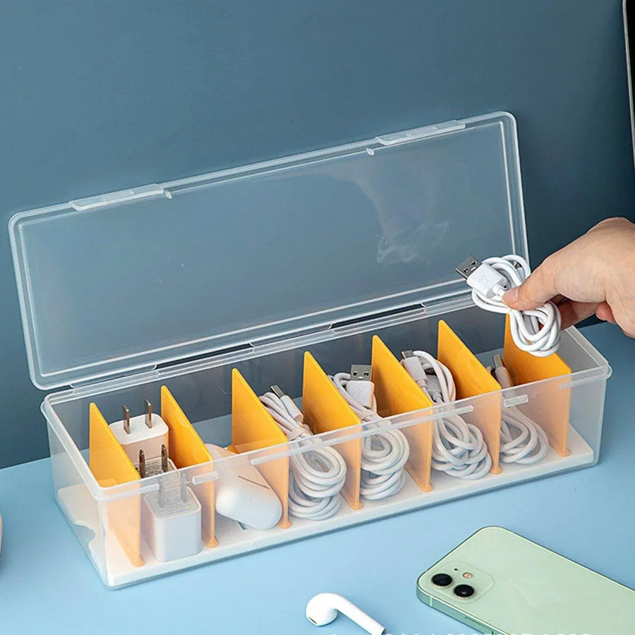 Desktop Cable Organizer Data Cable Winder Cord Management Holder for Office Use