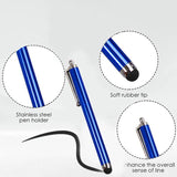 10 Pack Stylus Pens for Touch Screen Devices Compatible with iPhone iPad Samsung - Close-Up Angle