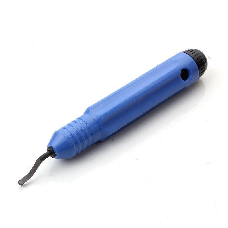 12PCS Manual Deburring Tool Set with Swivel Handle and Replacement Blades