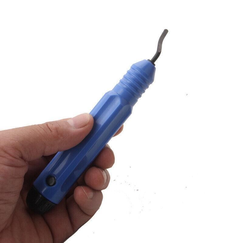 12PCS Manual Deburring Tool Set with Swivel Handle and Replacement Blades