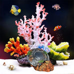 Fish Tank Aquarium Landscaping Creative Ornaments Wreckage Sci-fi UFO Space-time
