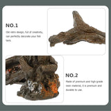 Aquarium Decor Artificial Resin Driftwood Craft Realistic Fish Tank Ornament - Extra Image