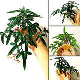 Artificial Plants Green Simulation Foliage for Pet Habitat Decoration Ornament - Top-Down View