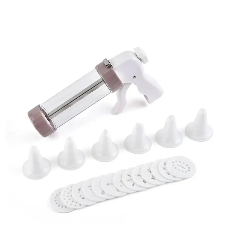 20 PCS DIY Manual Cookie Press Mold Decorating Kit Baking Tool Set for Pastry and Cake