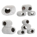 Clay Pot Aquarium Decoration Shrimp House Cichlid Breeding Tank Fish Nest - Ten Holes
