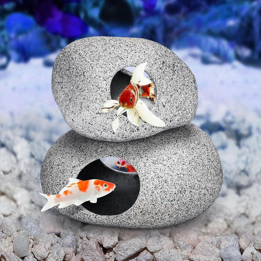 Clay Pot Aquarium Decoration Shrimp House Cichlid Breeding Tank Fish Nest - Ten Holes