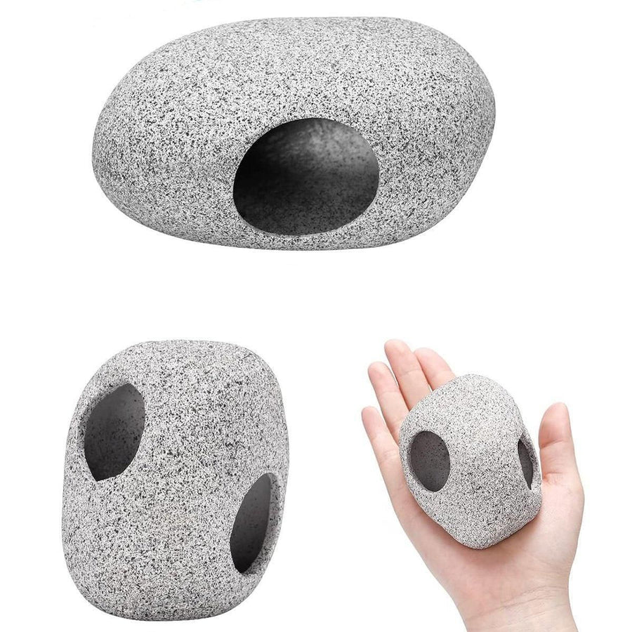 Clay Pot Aquarium Decoration Shrimp House Cichlid Breeding Tank Fish Nest - Ten Holes