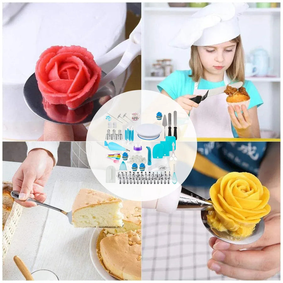 420PCS Cake Turntable Decorating Kit Tools For Baking Cake Decoration Supplies