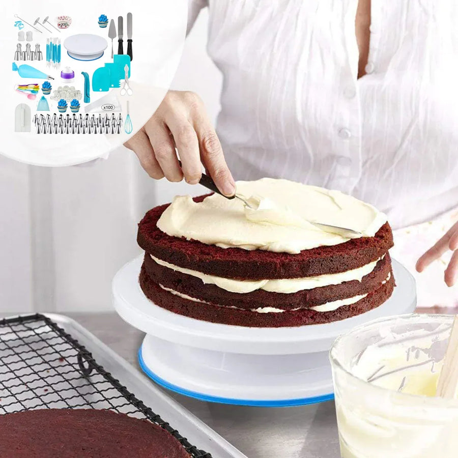 420PCS Cake Turntable Decorating Kit Tools For Baking Cake Decoration Supplies