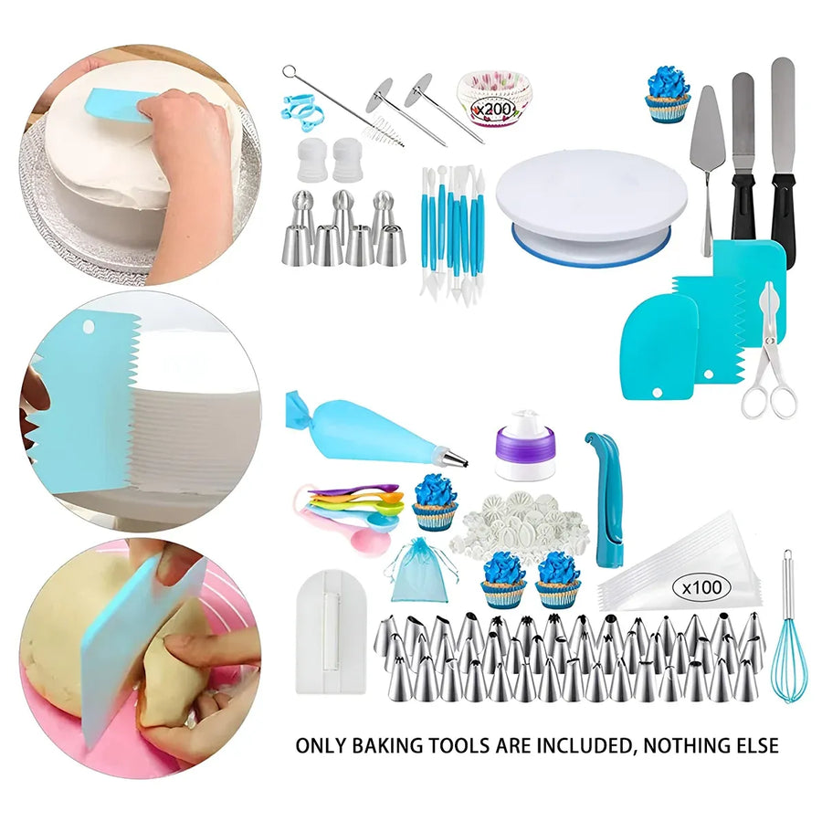 420PCS Cake Turntable Decorating Kit Tools For Baking Cake Decoration Supplies