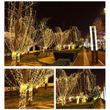 5M 50 Led Curtain Fairy String Lights Wedding Outdoor Christmas Garden Party - Colourful - Side View