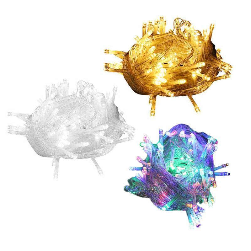 5M 50 Led Curtain Fairy String Lights Wedding Outdoor Christmas Garden Party - Warm White