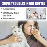 Pet Deodorant Spray for Cats and Dogs Eliminates Urine Feces Odors Air Freshener - 45-Degree Angle