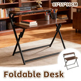 Portable Folding Desk Table X-Shaped Stable for Home Office Study