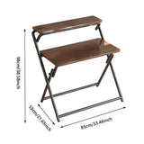 Portable Folding Desk Table X-Shaped Stable for Home Office Study - Side View