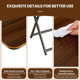 Portable Folding Desk Table X-Shaped Stable for Home Office Study - Low Angle
