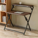 Portable Folding Desk Table X-Shaped Stable for Home Office Study - Extra Image