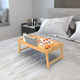 Small Folding Bed Table Portable Laptop Desk Flat Storage Tray for Home Office - Extra Image