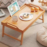 Small Folding Bed Table Portable Laptop Desk Flat Storage Tray for Home Office - Extra Image