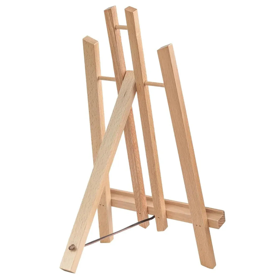 Tabletop Solid Wood Easel Adjustable Height Foldable for Art Sketch Oil Painting - 50cm