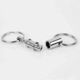 4X Detachable Quick Release Removable Keyring Keychain Key Ring Pull Apart Split - Extra Image