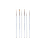 6X Extra Fine Detail Paint Brushes Art Miniatures Model Maker