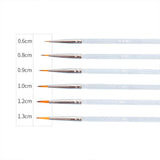 6X Extra Fine Detail Paint Brushes Art Miniatures Model Maker