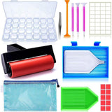 22 Piece 5D Diamond Painting Tools Box Diamond Accessories Diy Art Craft Pen Set - Front View