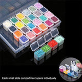 22 Piece 5D Diamond Painting Tools Box Diamond Accessories Diy Art Craft Pen Set - Top-Down View