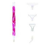 5D Resin Diamond Painting Pen Resin Point Drill Pens Cross Stitch Diy Craft Art - Purple