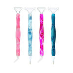 5D Resin Diamond Painting Pen Resin Point Drill Pens Cross Stitch Diy Craft Art - Purple