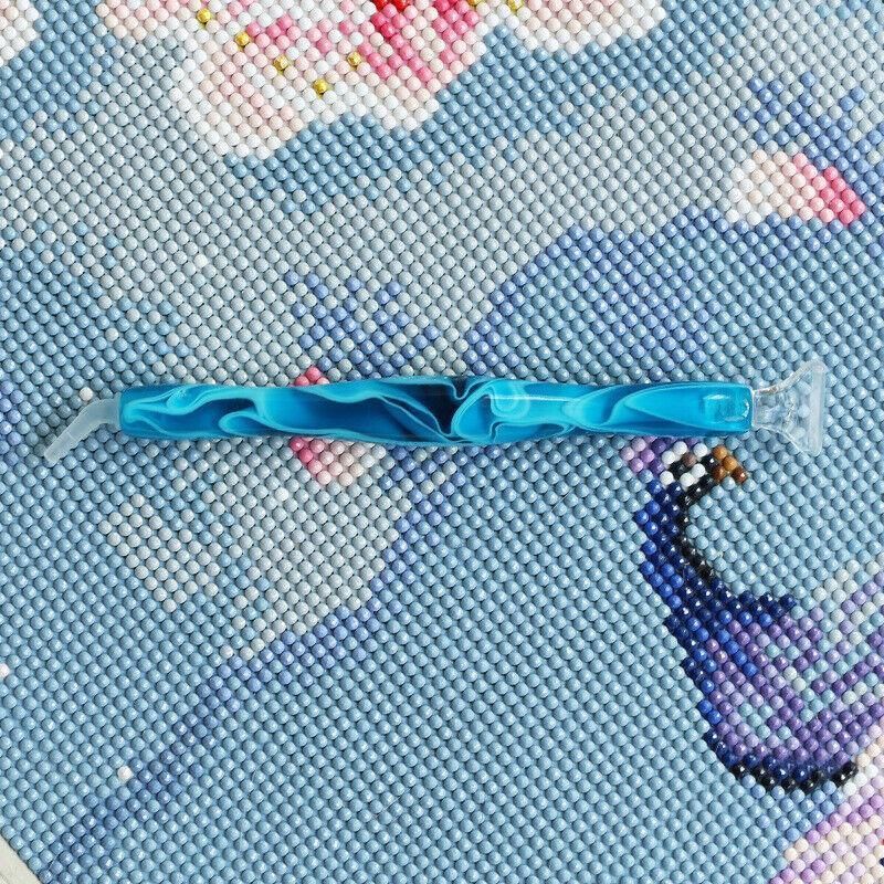 5D Resin Diamond Painting Pen Resin Point Drill Pens Cross Stitch Diy Craft Art - Purple