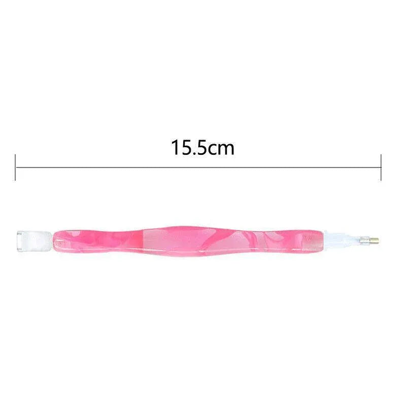 5D Resin Diamond Painting Pen Resin Point Drill Pens Cross Stitch Diy Craft Art - Purple