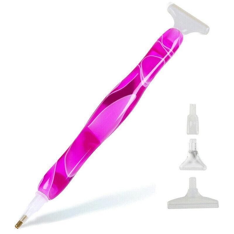 5D Resin Diamond Painting Pen Resin Point Drill Pens Cross Stitch Diy Craft Art - Purple